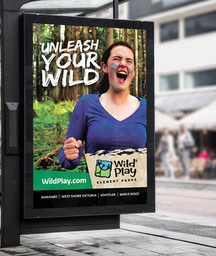 Wildplay bus shelter bilboard
